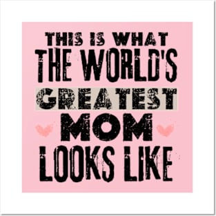 this is what the world's greatest mom looks like  Happy Mothers Day 2024 Mommy Posters and Art